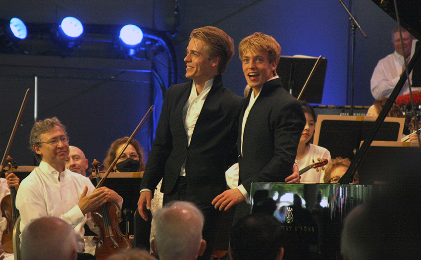 TANGLEWOOD REVIEW Piano duo Lucas and Arthur Jussen premier Fazil Say's brilliant "Anka Kuşu
