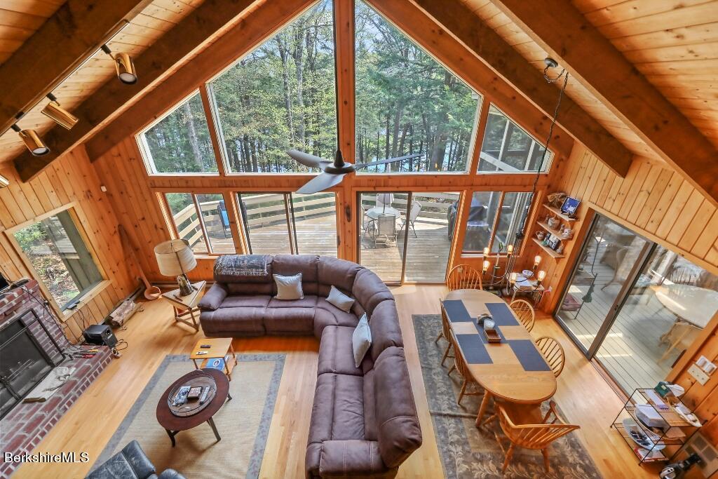 Fourbedroom lakefront home in Otis Wood Lands The Berkshire Edge