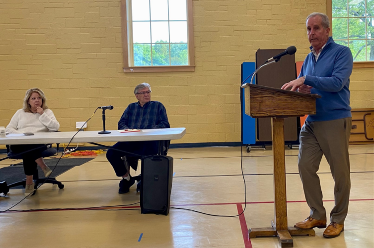 State Rep. Smitty Pignatelli speaks to West Stockbridge Select Board