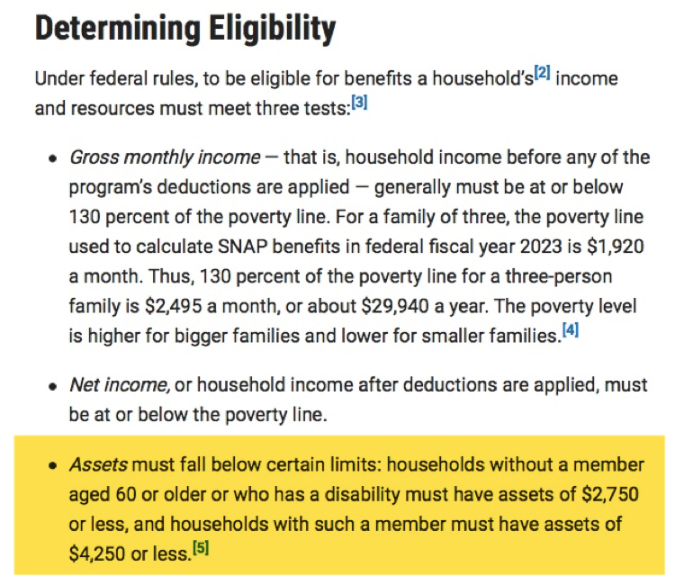 The Center on Budget and Policy Priorities quick guide to SNAP