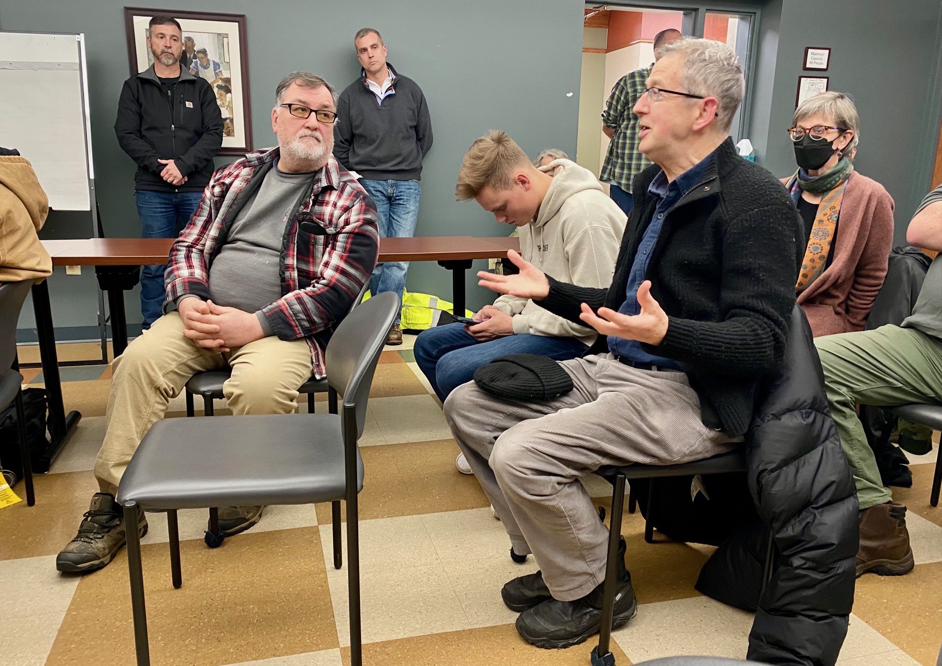 Lee Road resident Jeremy Becket tells the Stockbridge Zoning Board of